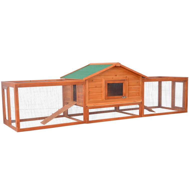 Auggie deluxe rabbit hutch sale chicken coop with chicken run